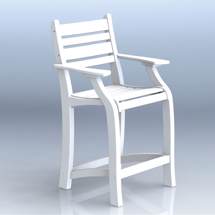 B5 #2101 25″ Balcony Chair w/Arms