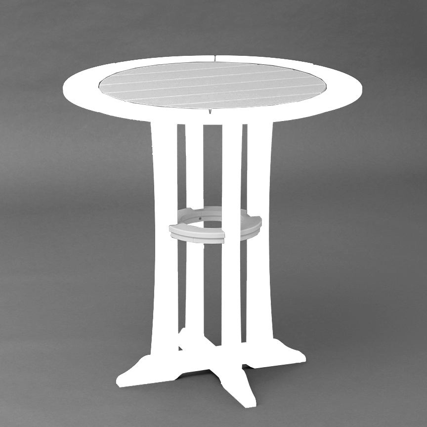 36 Round Table Outdoor Polywood, 30 Inch Tall Round End Table
