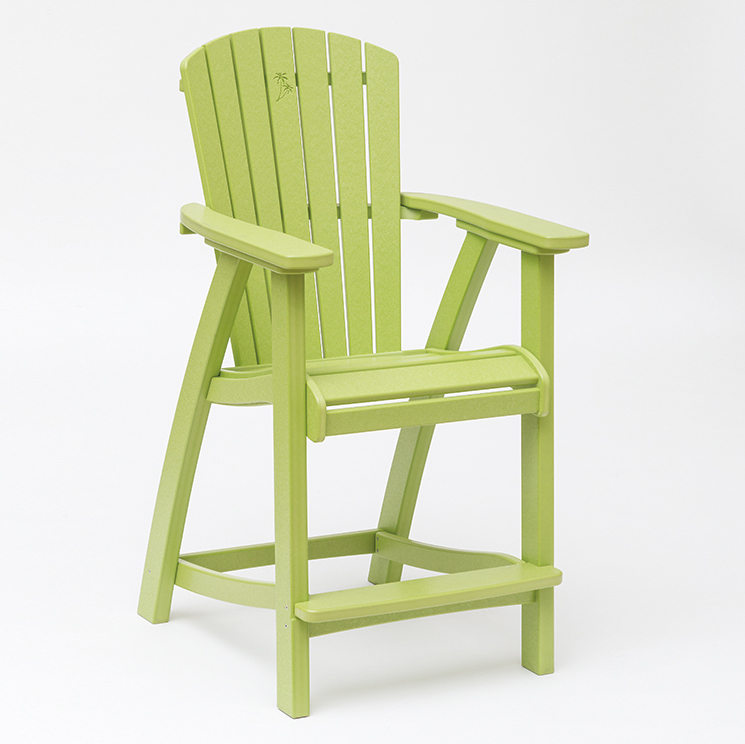 bright green patio 25 inch balcony chair