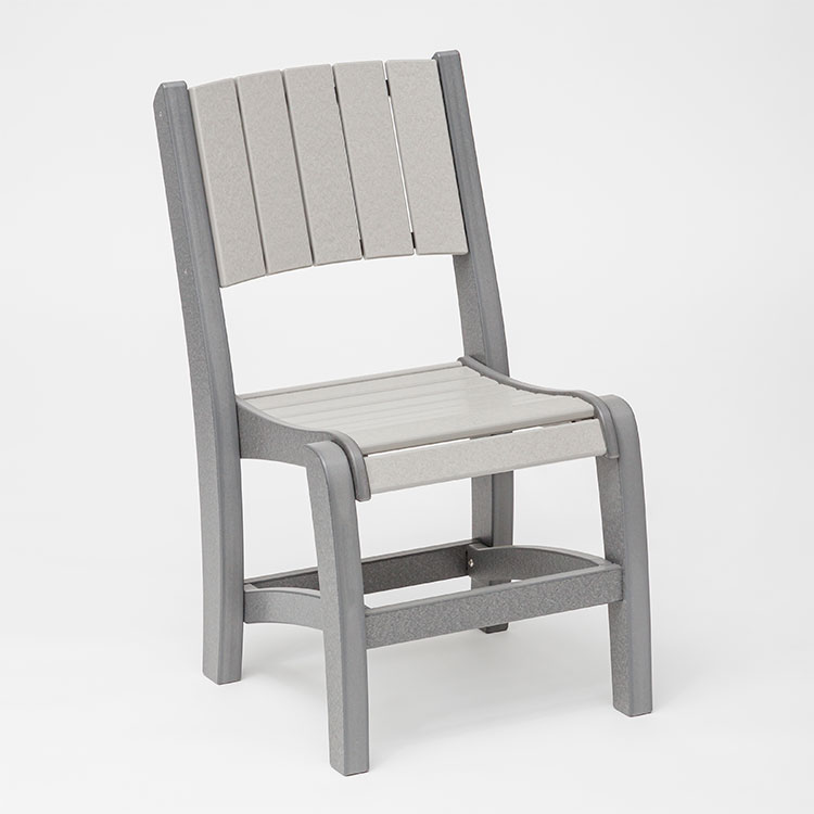 B7 #2002 18″ Dining Chair Armless w/ Vertical Back Slats