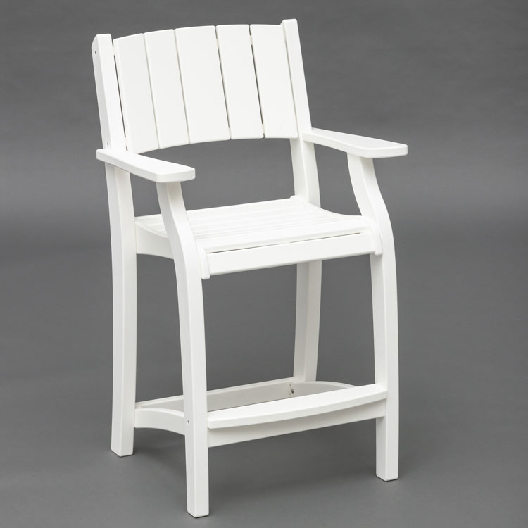 C2 #2103 25″ Balcony Chair w/ Arms w/ Vertical Back Slats